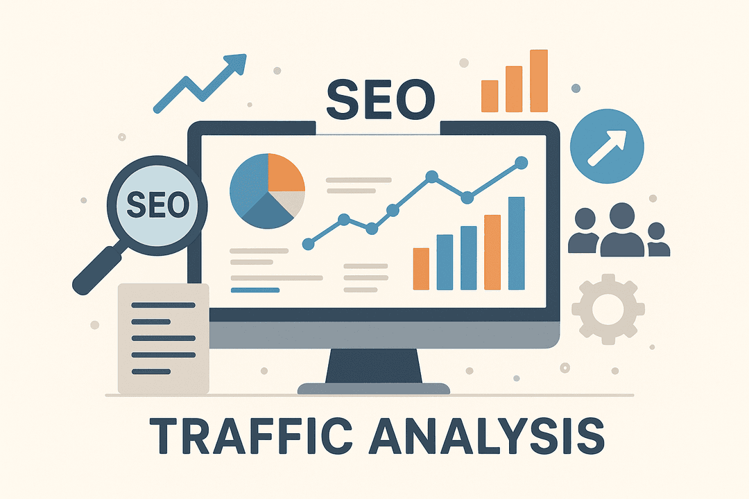 SEO and content marketing illustration