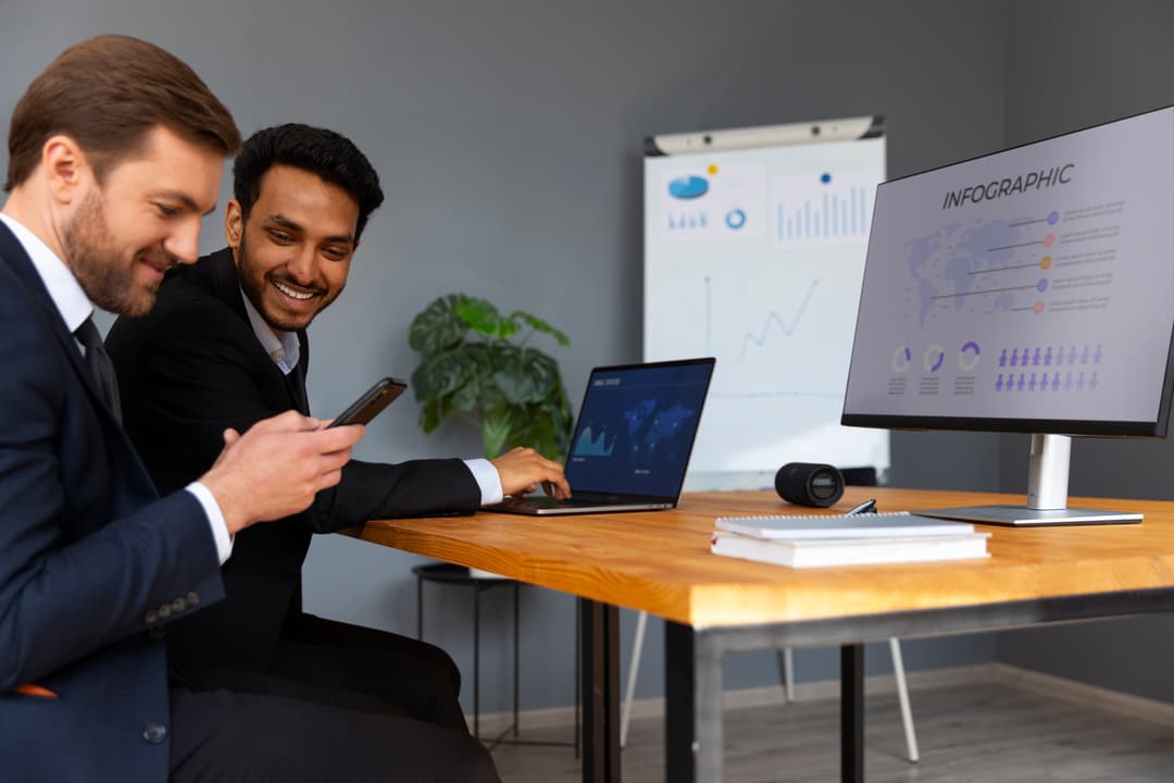 Business automation setup illustration