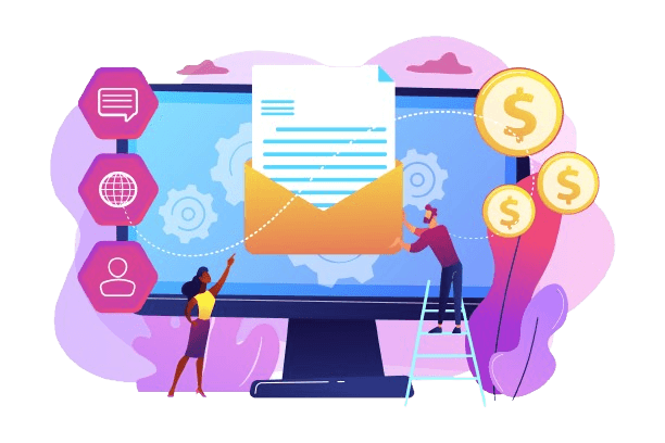 Email marketing illustration